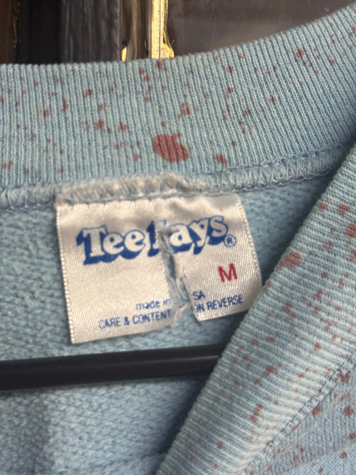 Light Blue Vintage Crewneck Sweatshirt size medium