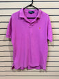 Pink Polo Ralph Lauren size large cotton mesh polo classic collar, short sleeves embroidered pony logo on the chest