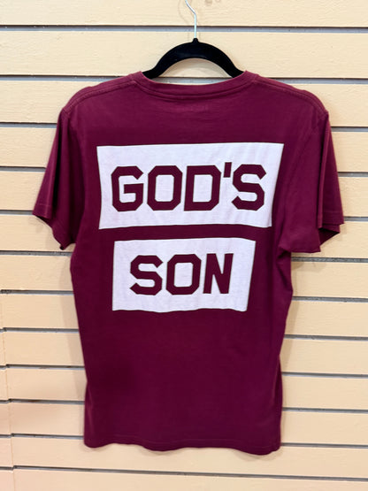Burgundy Hstry by Nas t-shirt size small