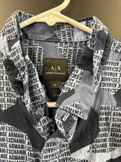 Armani Exchange short-sleeve button-down shirt size medium