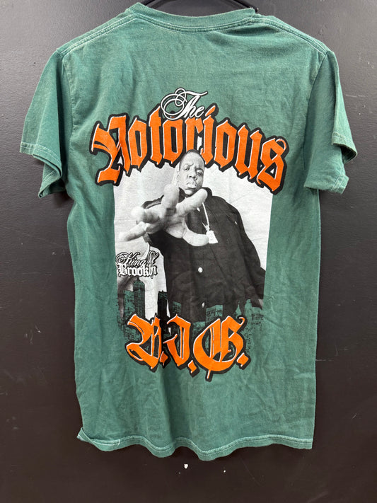Vintage notorious BIGGIE shirt size small Brooklyn Green
