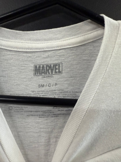 White Marvel Spider-Man graphic t-shirt size small