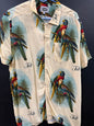 Felt Parrot Button Down Shirt size medium