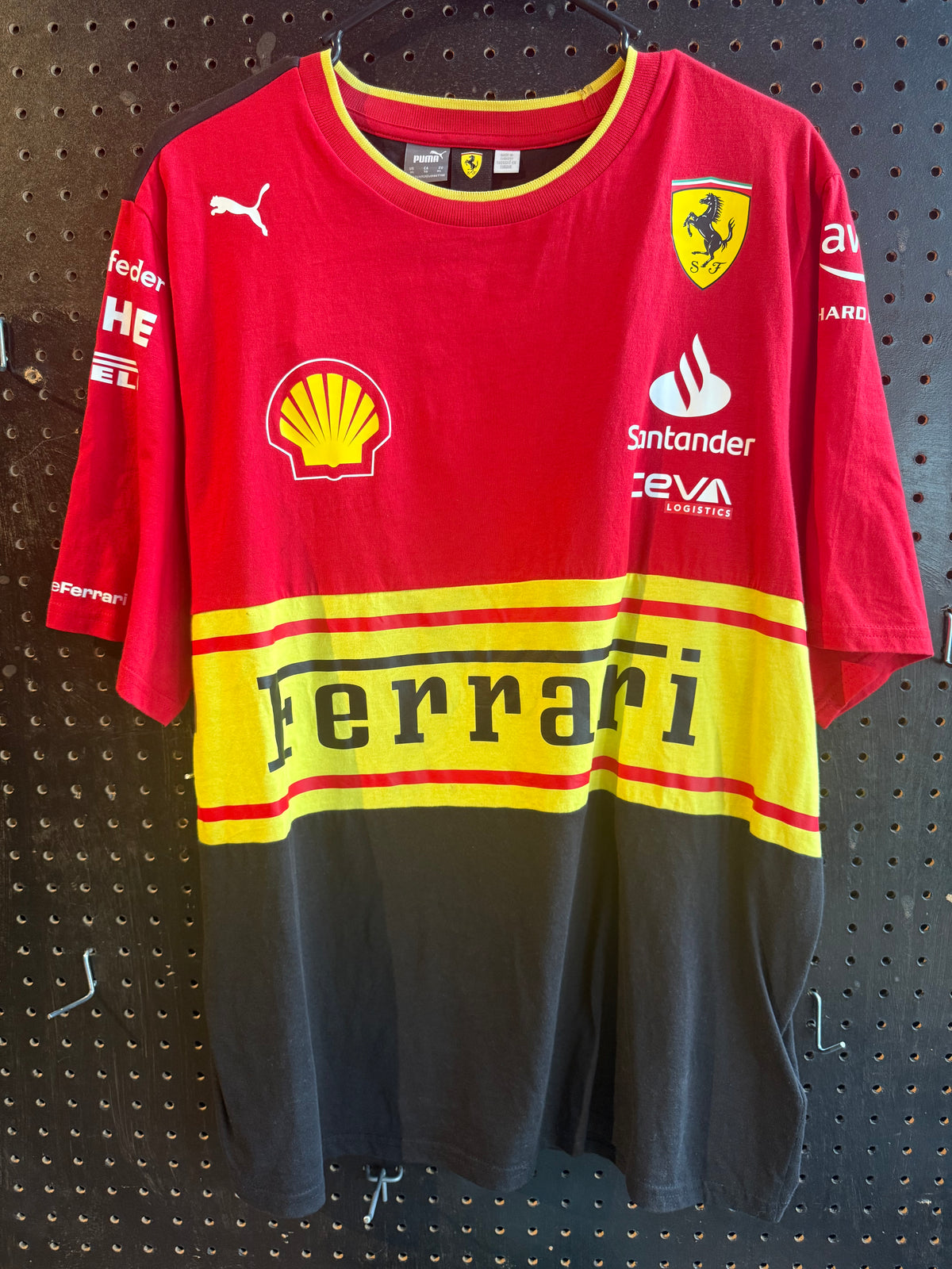 PUMA Scuderia Ferrari Special Edition Monza T-Shirt, specifically designed for the 2023 Italian Grand Prix size xl