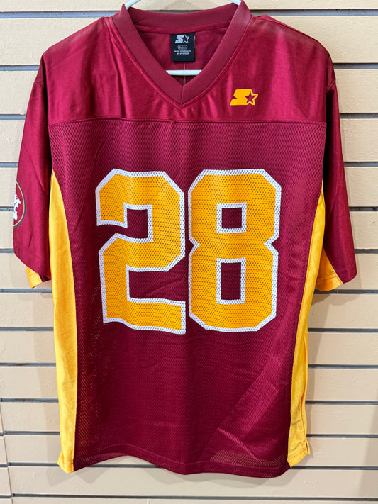 Vintage 1990s Starter Florida State Seminoles #28 college football jersey (famously worn by star running back Warrick Dunn) Washington Redskins NFL jersey size medium