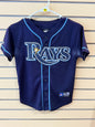 Navy Blue Tampa Bay Rays baseball jersey size youth small