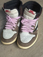Nike Air Jordan 1 Retro High OG SP Travis Scott "Mocha" sneakers size 8
