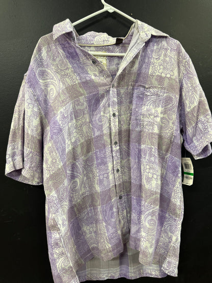 Tasso Elba Island short-sleeve button-up shirt size large