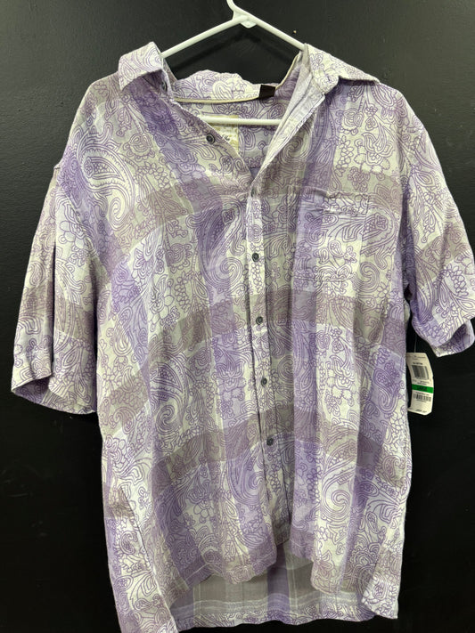 Tasso Elba Island short-sleeve button-up shirt size large