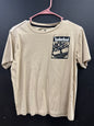Beige Timberland short-sleeve graphic T-shirt size large