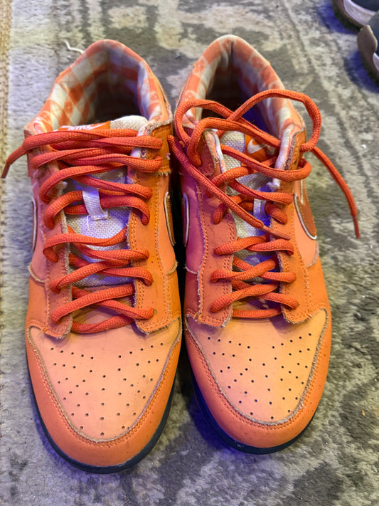 Concepts x Nike Dunk Low SB 'Orange Lobster' sneakers size 10