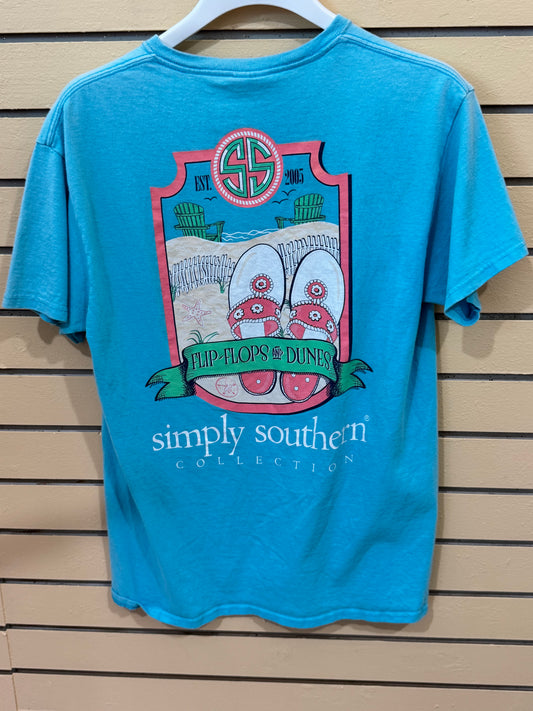 Turquoise Simply Southern Collection t-shirt size medium