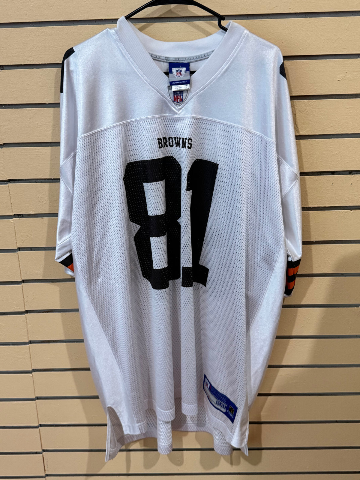 Vintage Cleveland Browns Bryant 81 jersey by Reebok. Crafted in a bold 2XL size