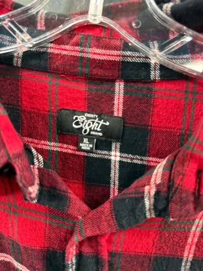 Plaid Short-sleeve Button-up shirt size xl from the brand Eighty Eight