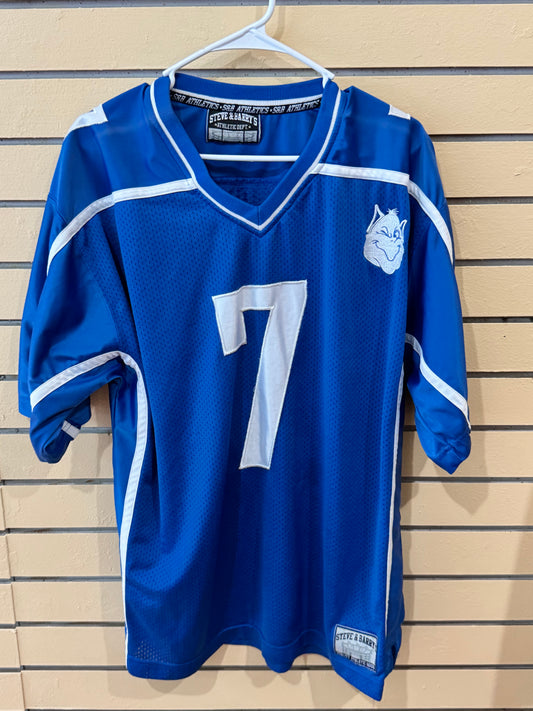 Vintage Steve & Barry’s royal blue Saint Louis Billikens football jersey number 7 SLU size large