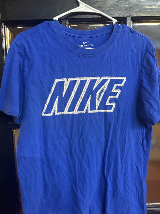 Blue Nike Logo T-shirt size small