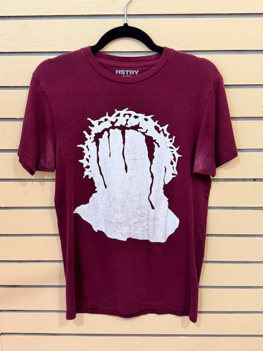 Burgundy Hstry by Nas t-shirt size small