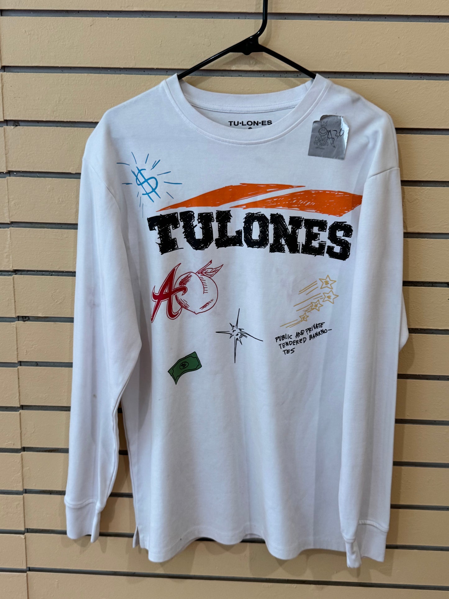 Tulones Sweatshirt "Money On My Mind" collection size small white