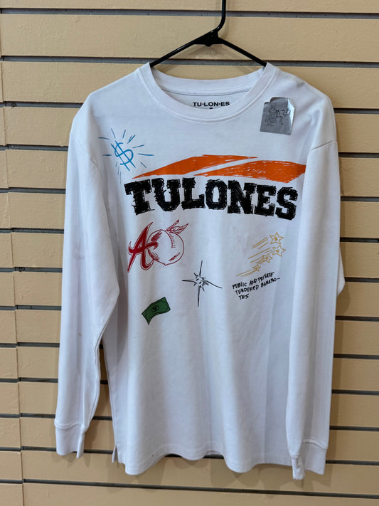 Tulones Sweatshirt "Money On My Mind" collection size small white