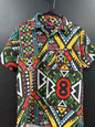 Reason men's short-sleeve button-up shirt size medium