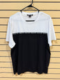 Michael Kors colorblock cotton crewneck T-shirt size large