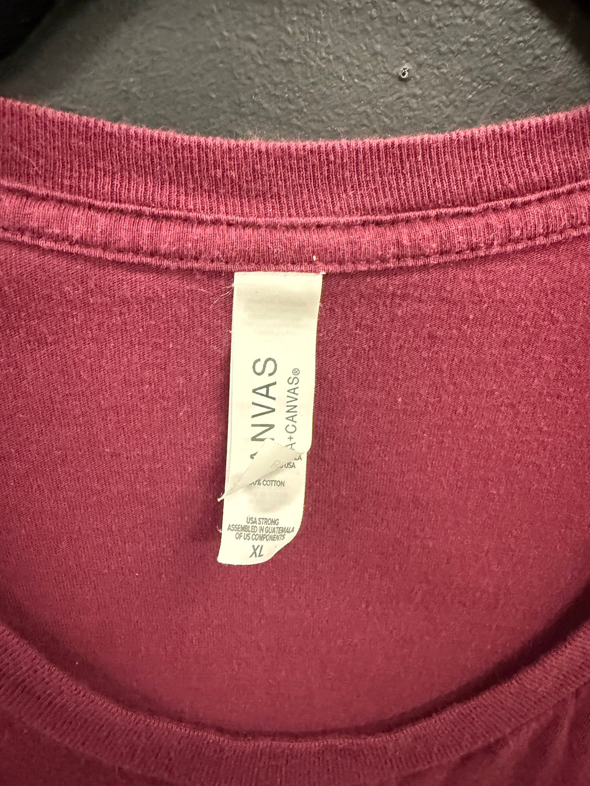 Vintage Red Cotton graphic tee size xl
