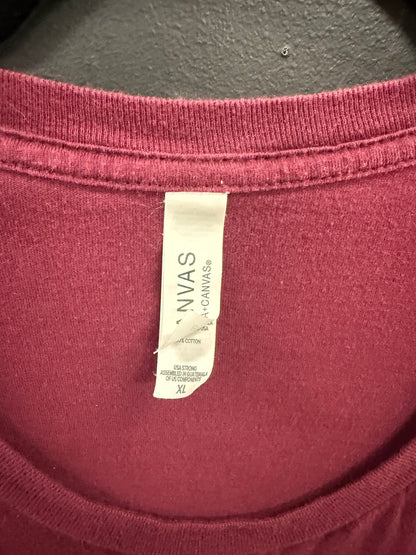 Vintage Red Cotton graphic tee size xl