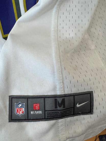 White Nike Baltimore Ravens #18 game jersey size youth medium Jeremy Maclin