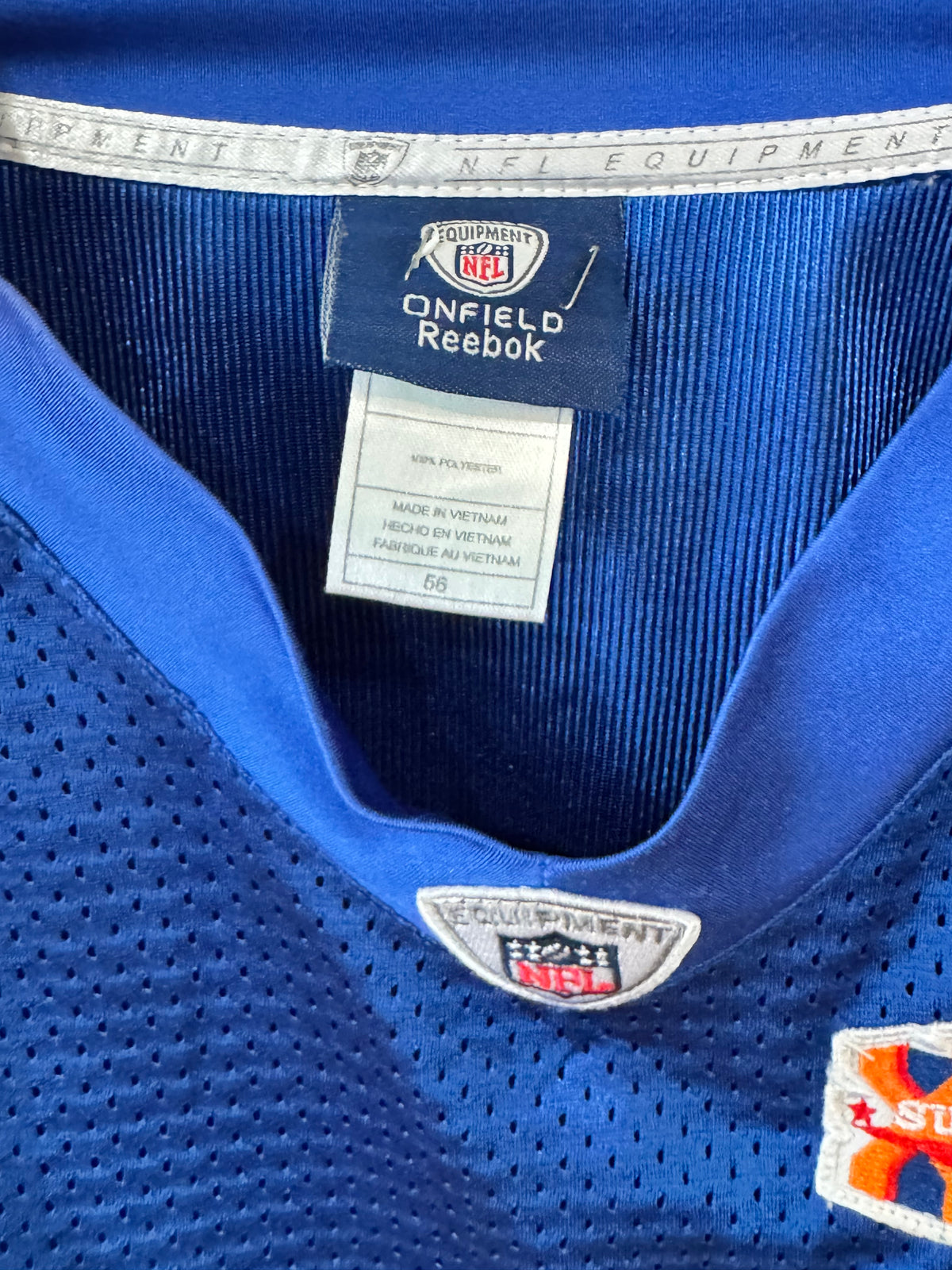 Vintage Austin Collie #17 Indianapolis Colts Reebok jersey size 56 2xl classic blue home design from his rookie era.