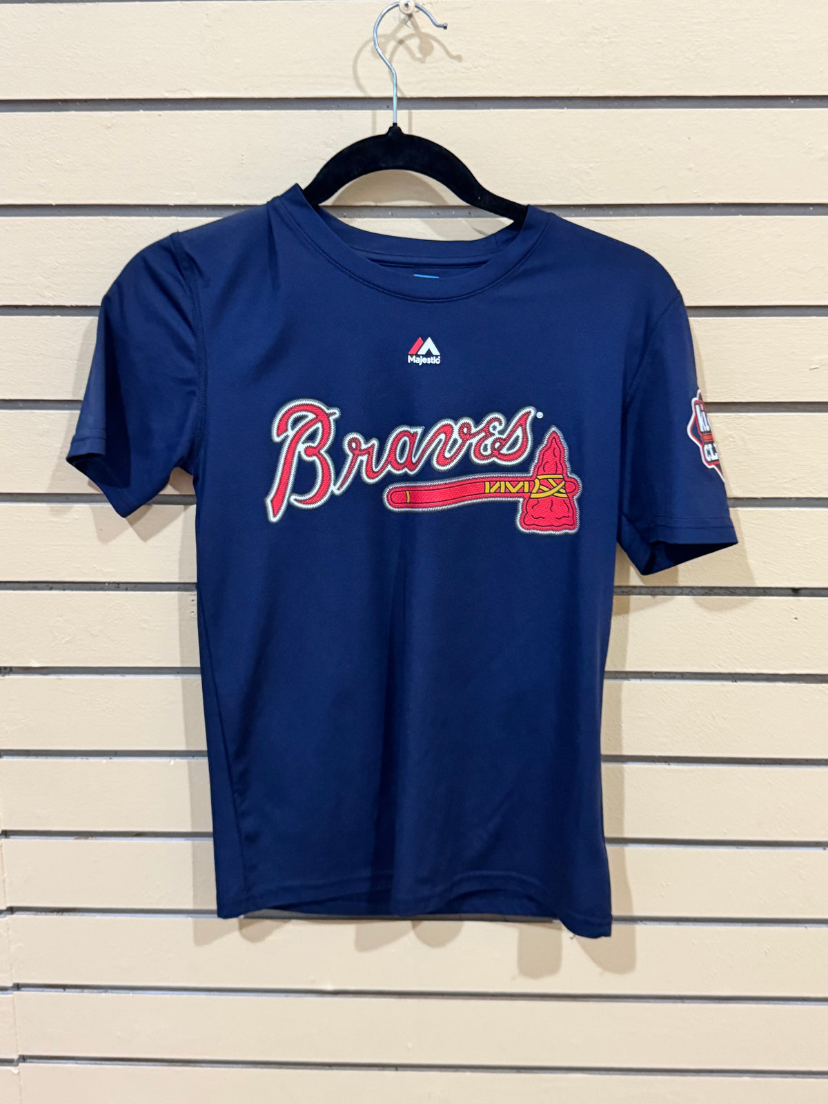 Majestic Atlanta Braves #11 Ender Inciarte blue performance tee youth medium