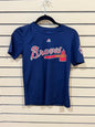Majestic Atlanta Braves #11 Ender Inciarte blue performance tee youth medium