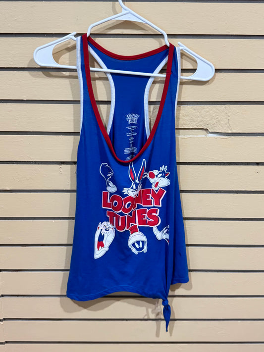 Blue Warner Bros. Looney Tunes racerback tank top size 3xl