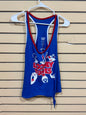 Blue Warner Bros. Looney Tunes racerback tank top size 3xl