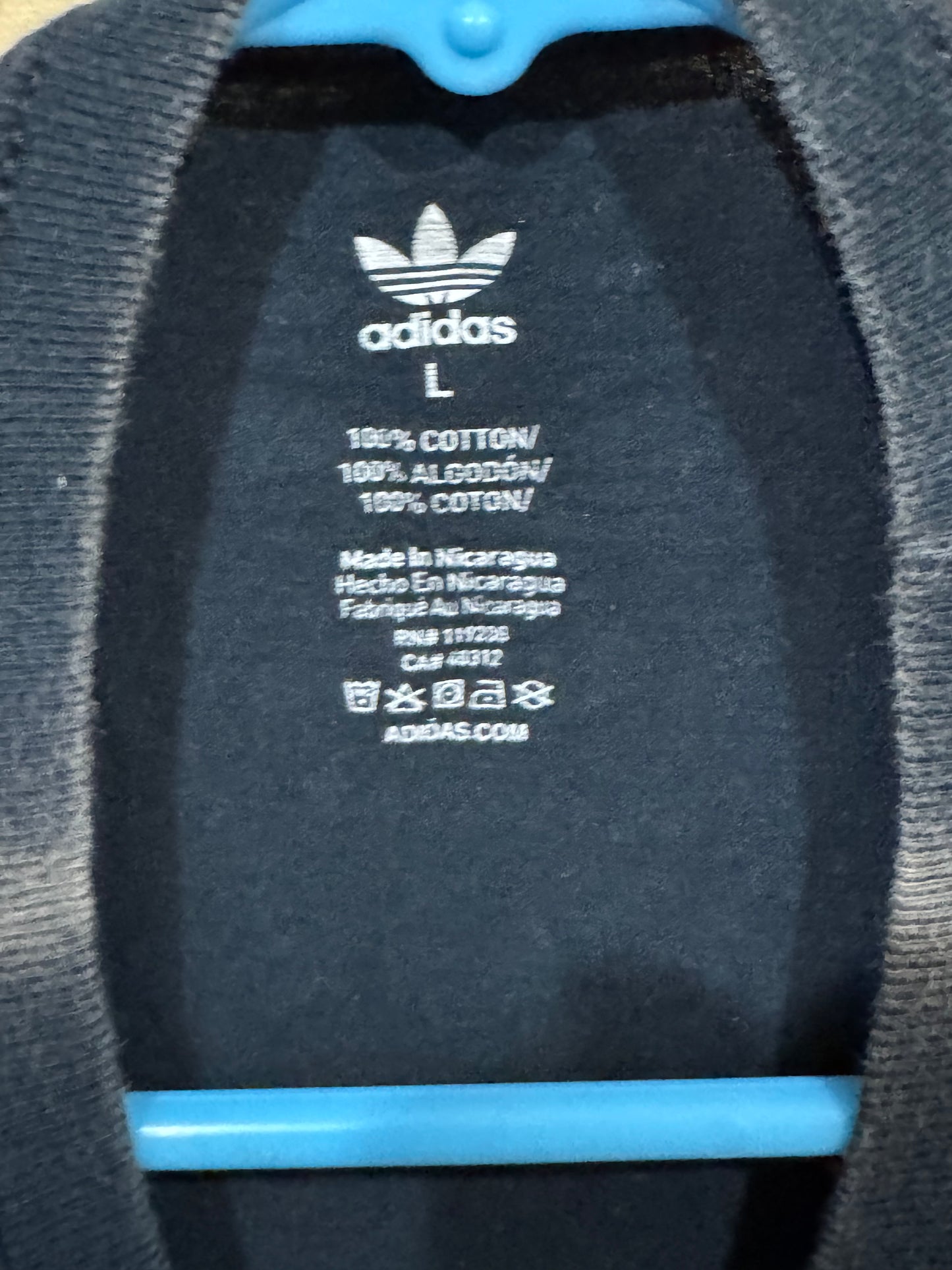 Adidas Originals t-shirt size large metallic gold graphic logo on the chest