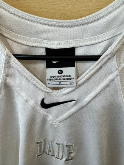 Nike Miami Dade white football jersey size small featuring the number 2 and green sleeve cuffs