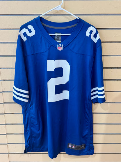 royal blue NFL Indianapolis Colts Nike game jersey size xl featuring Matt Ryan's name and number 2