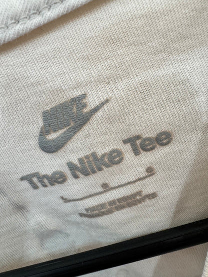 white Nike Fantasy/Mystic Magic t-shirt features size large