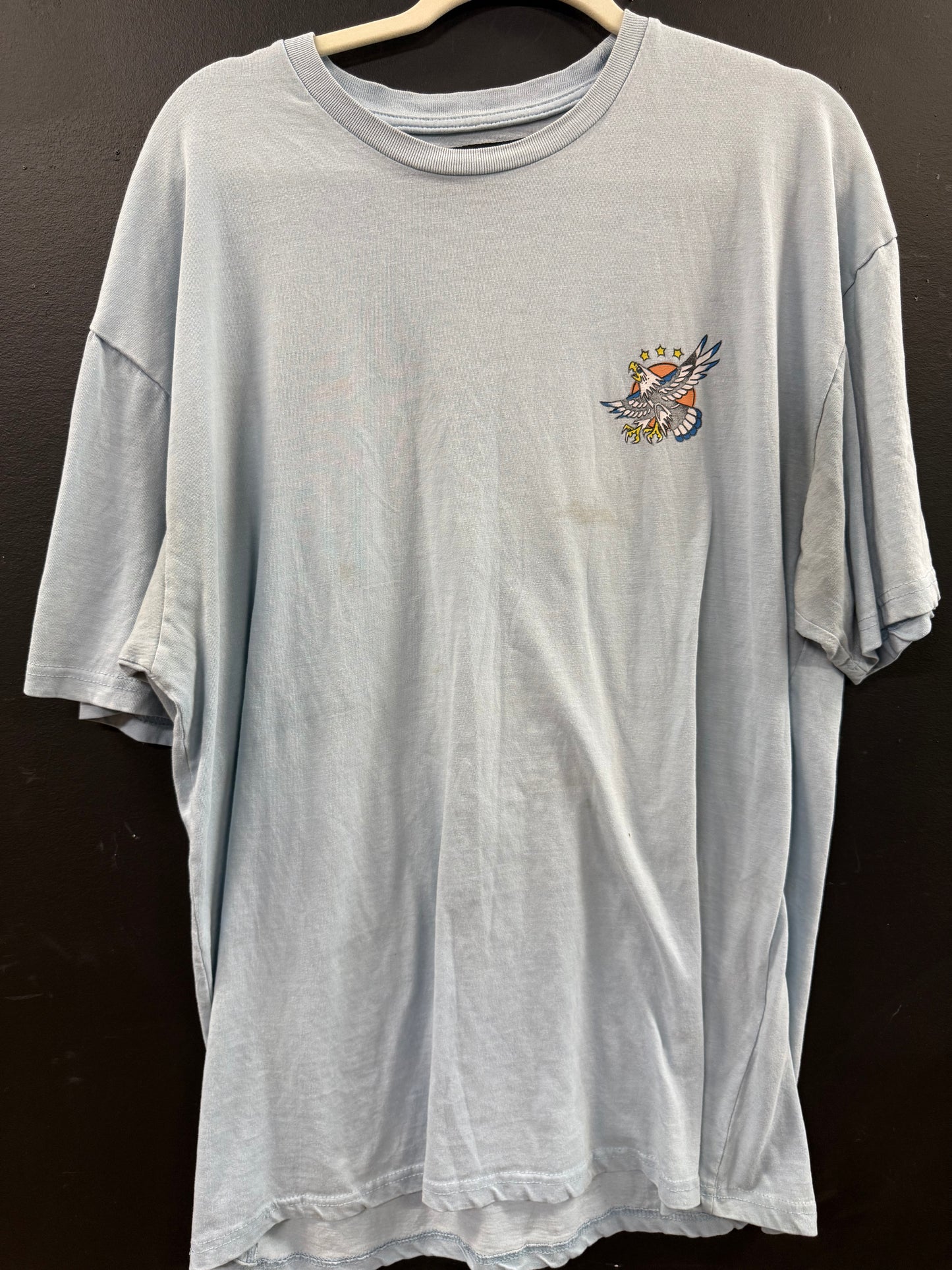 Light Blue Reason Brand "Built to Last" graphic t-shirt size xl