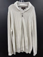 Tasso Elba Light Gray full-zip cardigan size 2XL