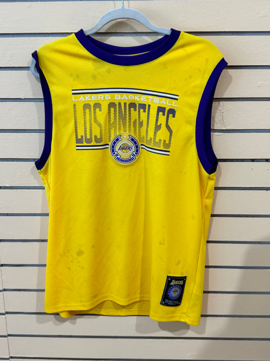 Los Angeles Lakers sleeveless basketball jersey size large