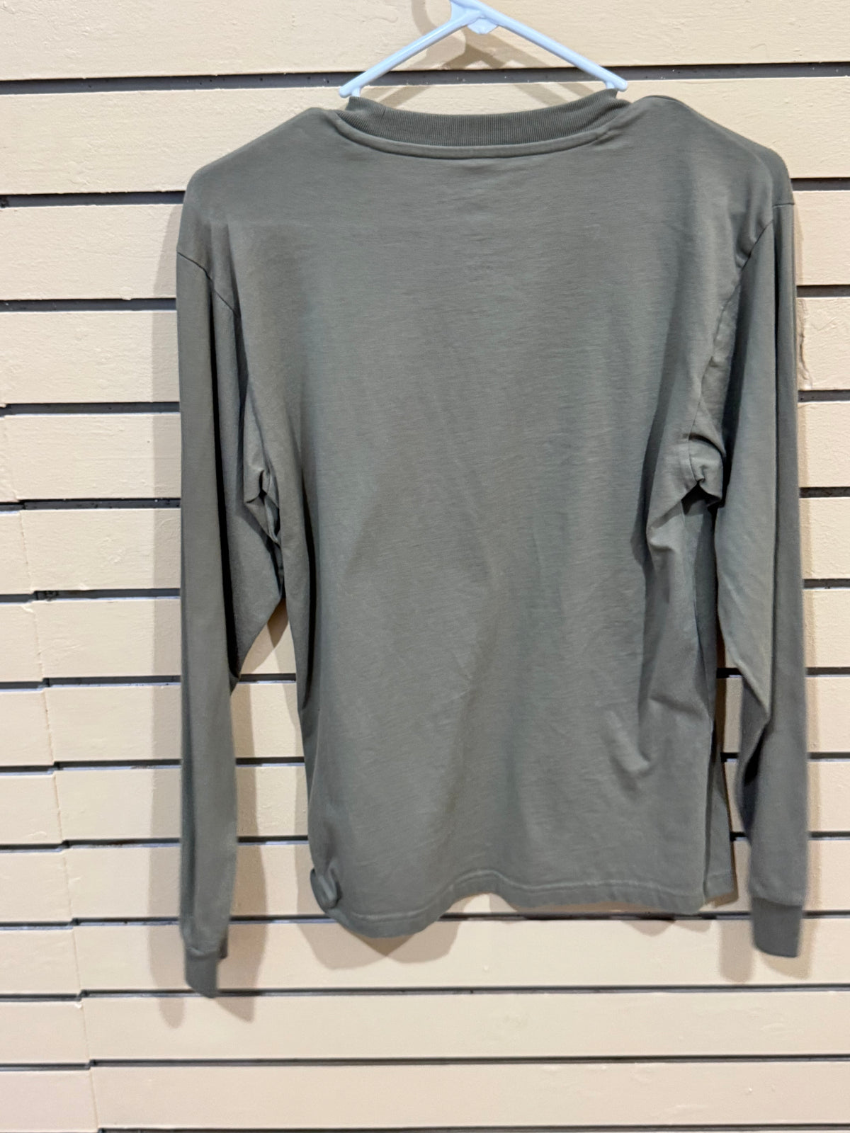 Olive Green Adidas 4.0 Logo long-sleeve t-shirt size XS