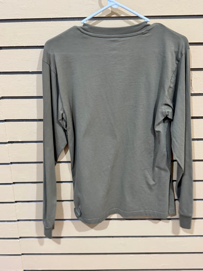 Olive Green Adidas 4.0 Logo long-sleeve t-shirt size XS