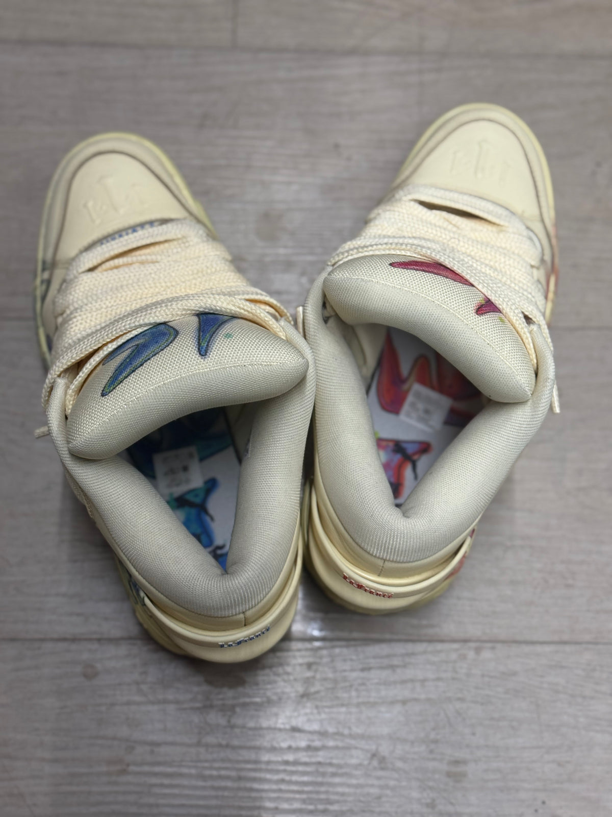 Puma LaFrancé "Airbrush" sneakers in a "Creamy Vanilla" colorway size 9.5