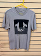 Gray True Religion two-tone box logo t-shirt size medium