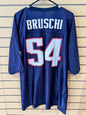 Vintage New England Patriots Tedy Bruschi #54 blue home replica jersey size 2xl