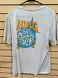 white Nike Fantasy/Mystic Magic t-shirt features size large