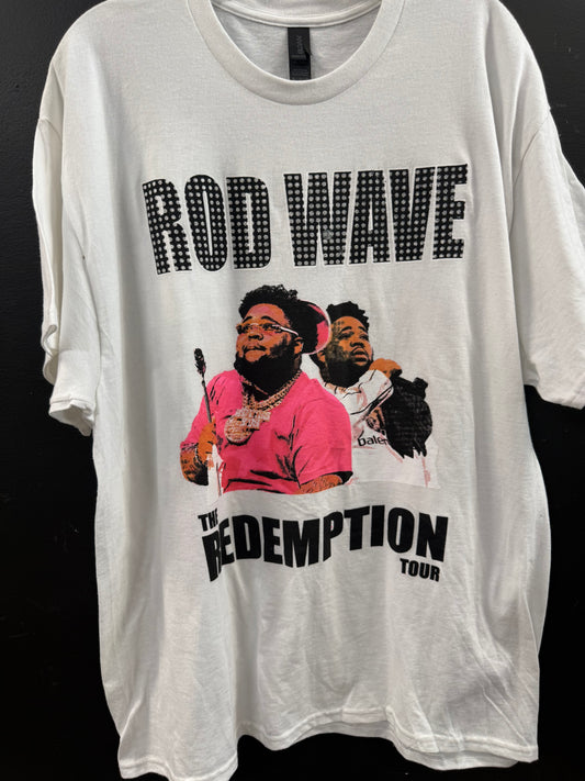 White Rod Wave "The Redemption Tour" shirt size xl