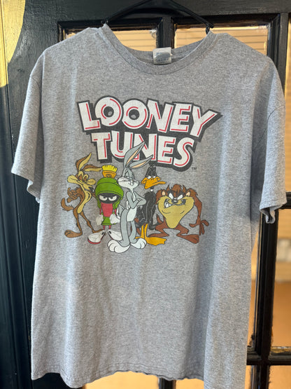 Looney Tunes Gray T-shirt size large