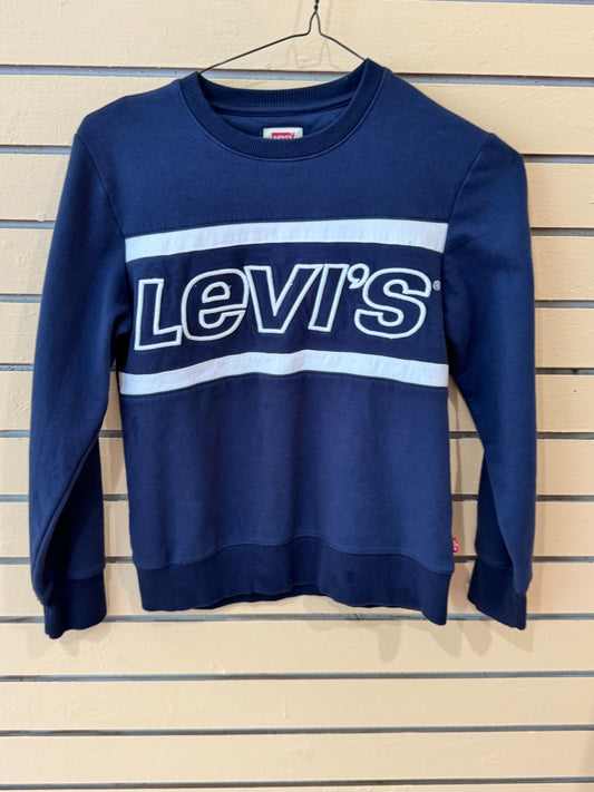 Levi's sweatshirt is a navy crewneck size medium