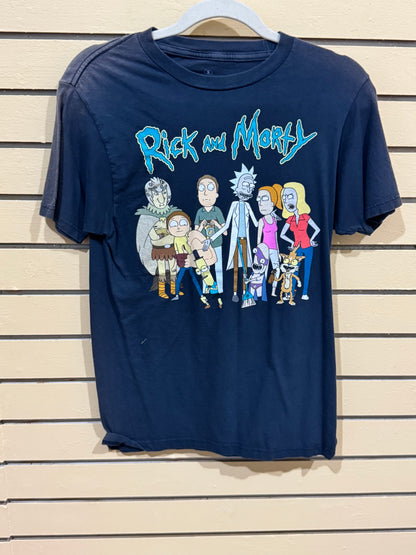Rick and Morty adult swim tee size small gray
